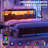 Storage Headboard with LED Lights, Bookcase Headboard with Charging Station-1740395105-1740395107