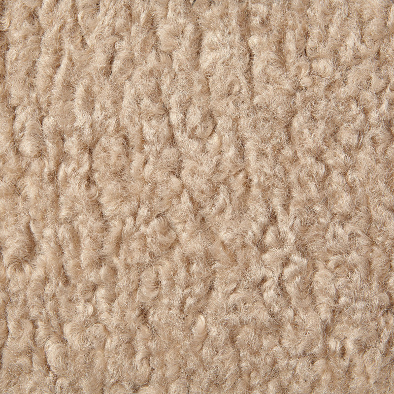 Tuffet Ottoman-Sheepskin-Toast, Brown