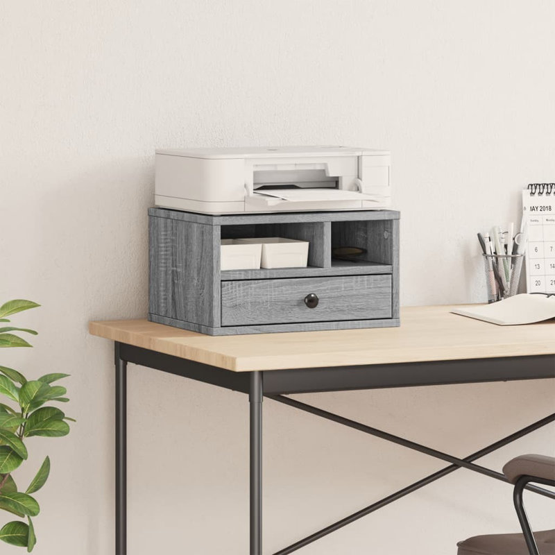 22.5cm H x 40cm W Printer Stand, Grey Sonoma