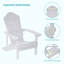 Chaise Adirondack en plastique Harb-1849433065