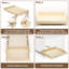 Tablettes de rangement coulissantes en bois à fermeture en douceur Rashun-87604099