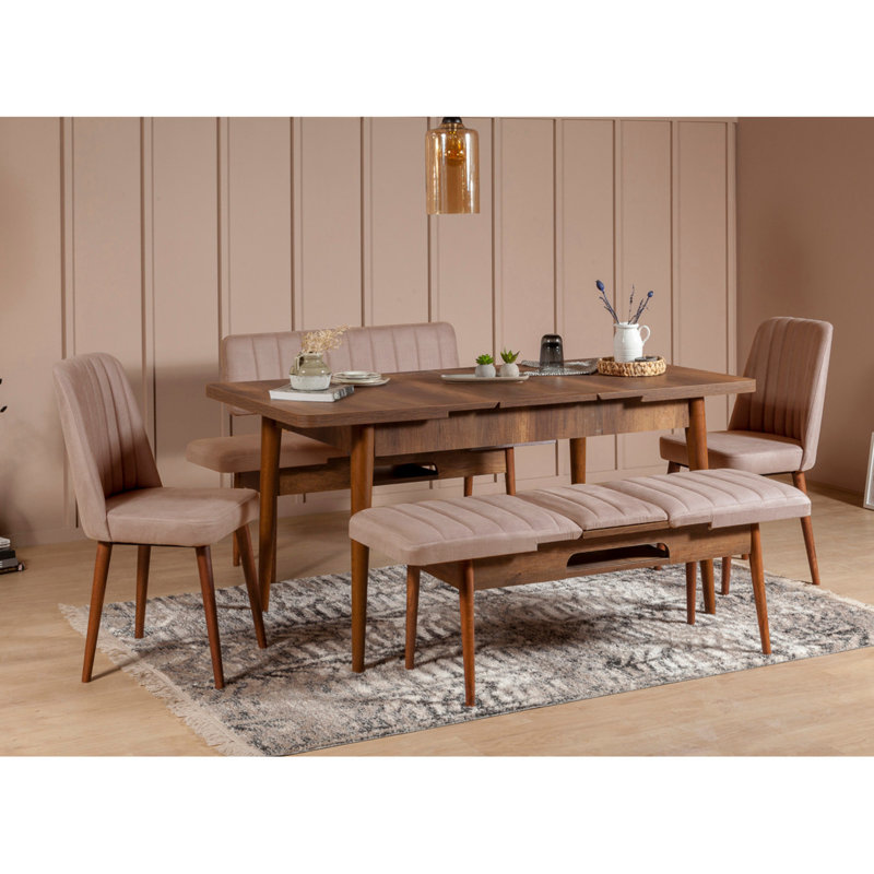 Modern Velvet Upholstered Bank Bench with Hornbeam Legs, 100% Melamine Coated Particle Board, 43.3 x 33.5 x 15.7 inches | Stylish Storage Unit, Comfortable Seat Height 18.9 inches, Perfect for Living Rooms & Entryways