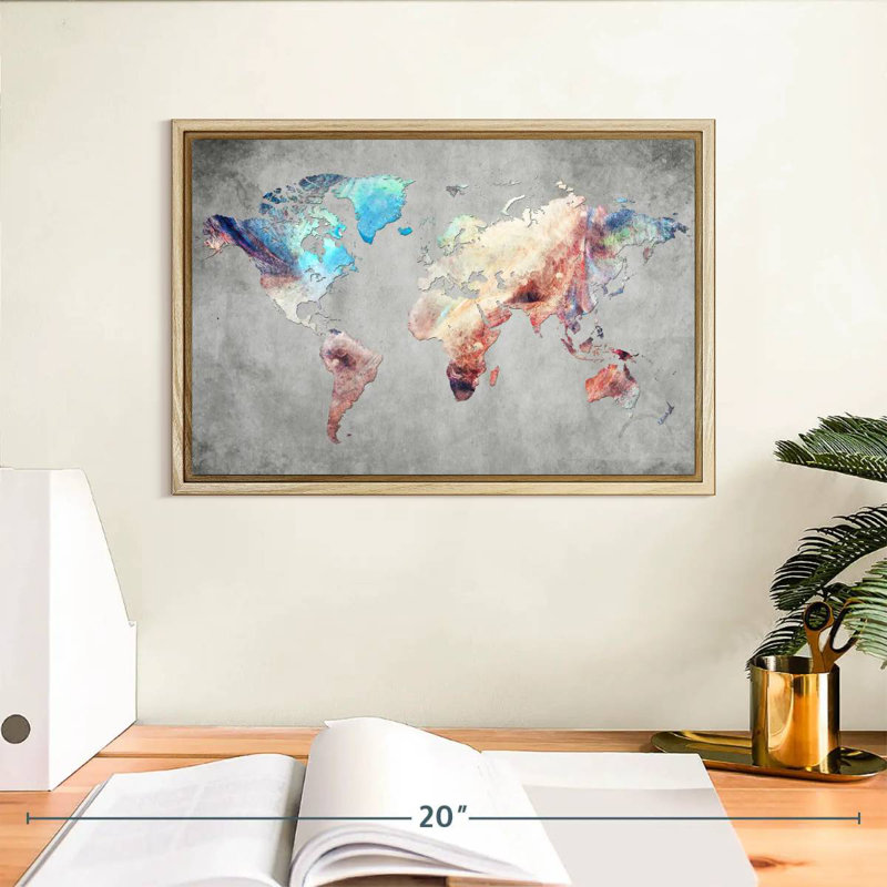 Artistique Touch World, 13 po x 9 po, Cadre flottant en bois naturel