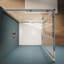 36 po x 36 po x 72 po, cabine de douche carrée encadrée avec porte de douche en verre trempé de 1/4 po (6 mm)-102240077