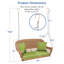 Tarawa 2 Person Porch Swing-32960401-32960411