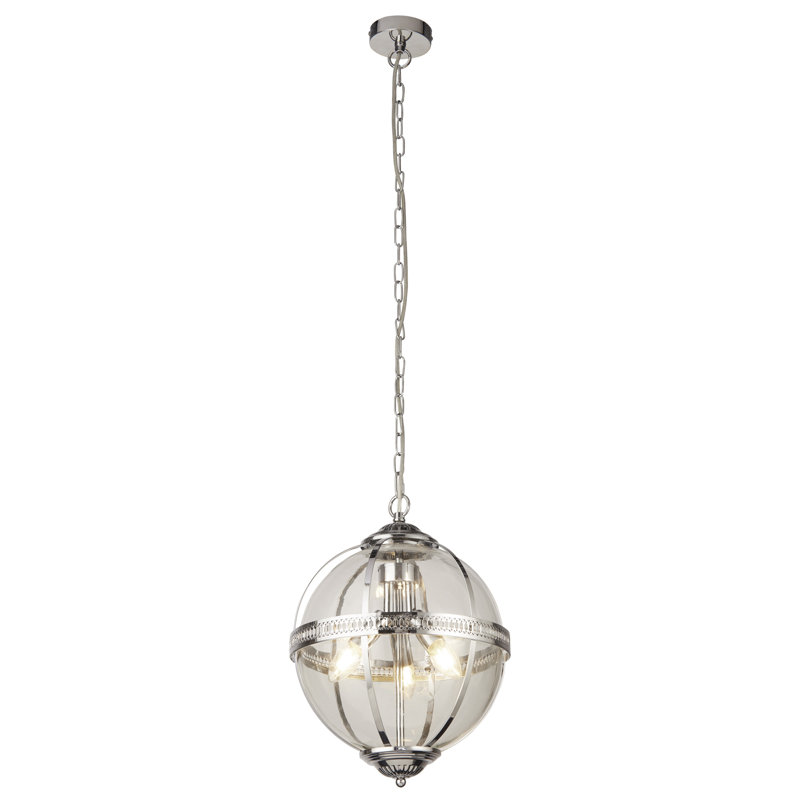 Margaux 3 - Light Sphere Chandelier, Plated Gloss