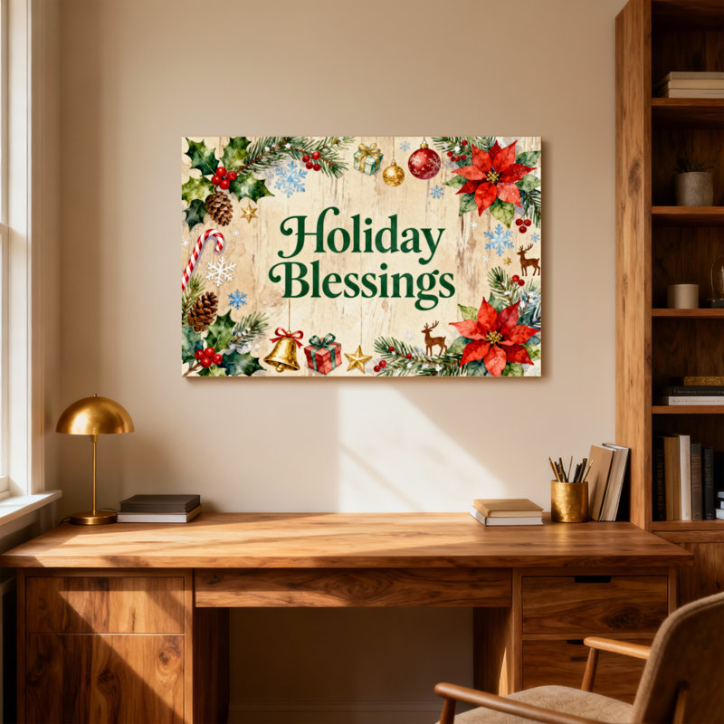 Motif de décorations de Noël, H 12 po x l 18 po