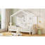 Lit simple avec tablettes, toit captivant blanc et fenêtre-1491669819