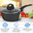 Nutrichef Replacement Part-Saucepan Pot With Lid, 1.7 Quart, Small, BLACK