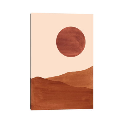Dark Terracotta Dunes by Whales Way - Print on Canvas