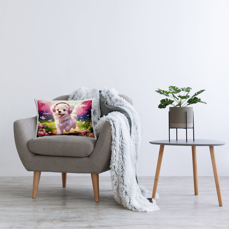 Coussin décoratif imprimé Happy Puppy On A Walk par Image World