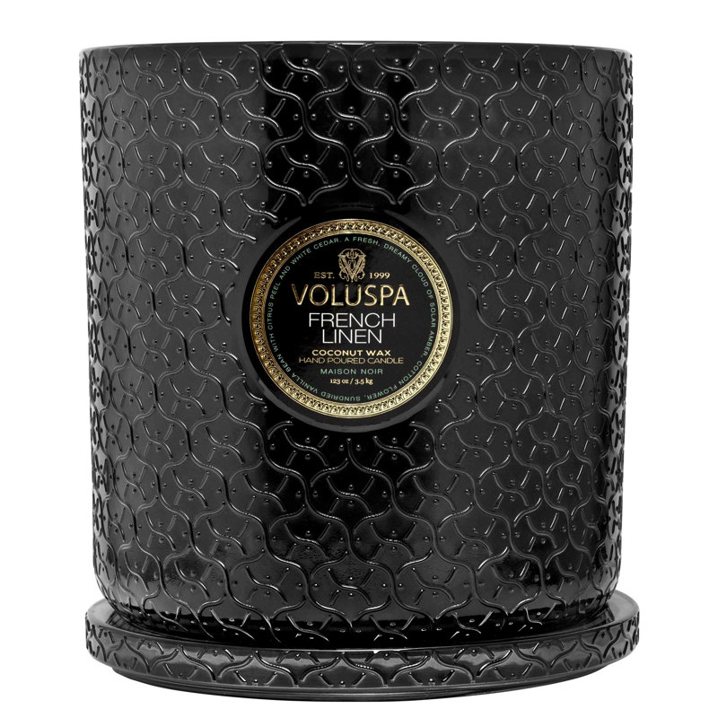 French Linen 5 Wick Hearth Candle