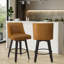 Tabourets de comptoir pivotants avec cadre en bois massif George Oliver Loriell-1337461405-1334114383-1334298622