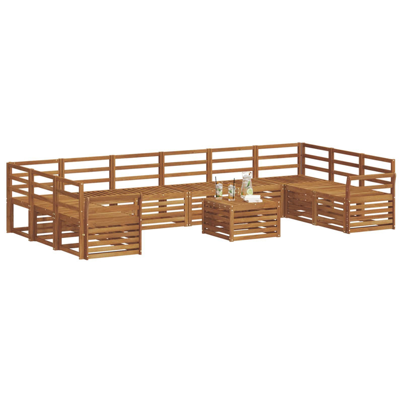 363cm Wide Patio Sectional Set