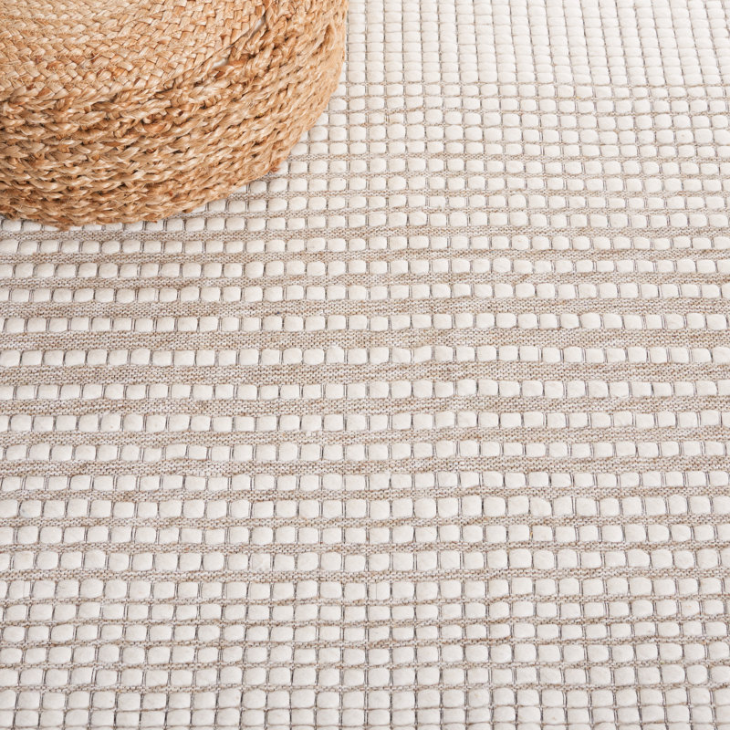 Hand-Knotted Beige Rug, Runner 2'3" x 8'