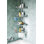 4-Tier Rust-Proof Bathroom Organizer for Bathtub Shampoo Storage - 47-121 Inch Adjustable - Silver