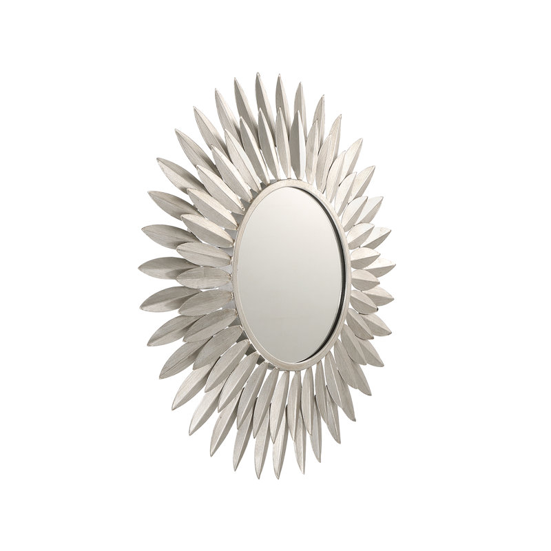 Thom Mirror, 20" x 20", Antique Silver 