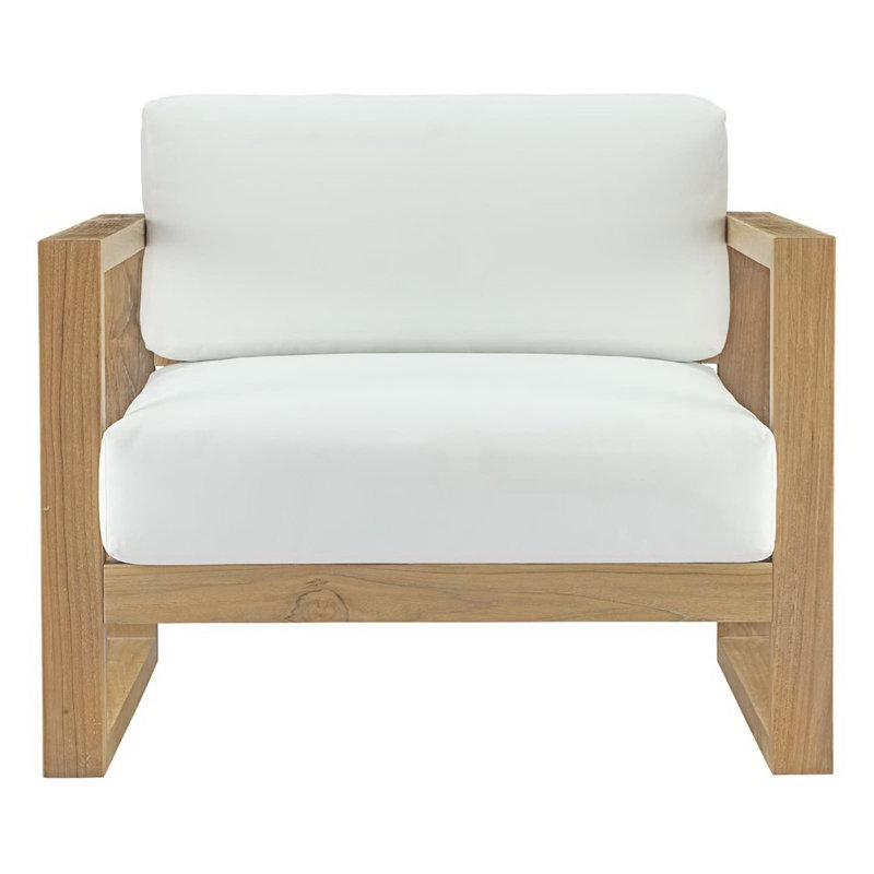Fauteuil d'extérieur en teck Avel