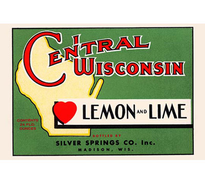 « central wisconsin citron et lime », affiche rétro