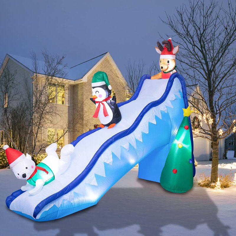 Glissoire de rennes ours pingouin
