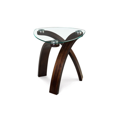 Comeaux Glass Top End Table