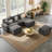 Colbey 123'' Upholstered U-shape Modular Cloud Sectional with 3 Ottomans-1953187737