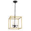 Luminaire suspendu carré 3 lumières lanterne Tarbox-652614839