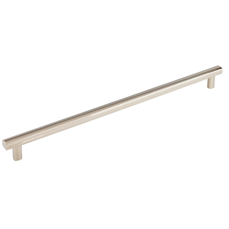 Hillmont Bar Pull, Polished Nickel, 12" Center to Center