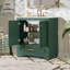 Meuble-lavabo de luxe 30 po avec lavabo en céramique, meuble-lavabo avec 2 grandes portes à fermeture douce, armoire de rangement en bois massif
