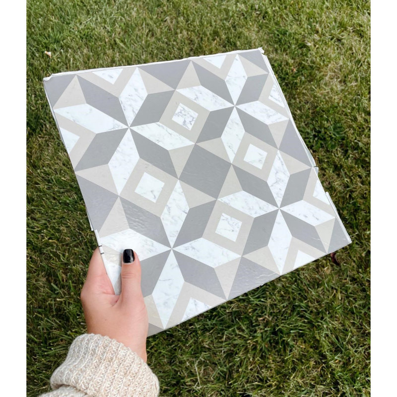 Retro Self Adhesive 12" x 12" x 1.5mm Luxury Vinyl Tile, Prism