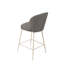 Ensemble de 2 tabourets en tissu et métal Modern