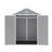 6*5Ft Resin Storage Shed,Plastic Garden Tool Outside Sheds,High Quality Pp Material,Strong Structure,Waterproof,Rust And UV Proof,Large Storage Space,12Mm Thick Pp Board,HD Window Lighting