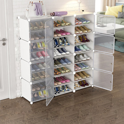 48 Pair Stackable Shoe Storage Cabinet