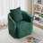 Chenille Upholstered 360° Swivel Barrel Chair, Modern Accent Chair With Pillow-218790443