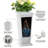 24" H Tall Tapered Plastic Planter (Set of 2) with Drainage Tray, Indoor & Outdoor Square Planter for Porch, Patio & Backyard-1953616248