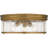 Adaiah 3-Light Weathered Brass Flush Mount