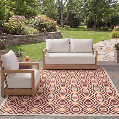 Amatia Performance Geometric Indoor/Outdoor Area Rug