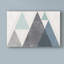 Art sur toile Guarani «Mod Triangles I Blue»-33426789