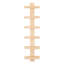 Open Shelving Wine Bottle Rack Brown