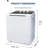 Portable Compact 2-in-1 Washer & Spin Dryer for Apartments/Small Spaces - Easy Knob Control, Space-Saving Design, Lightweight & Sleek Gray