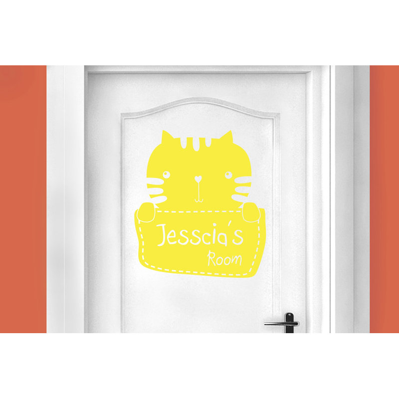 Animals Wall Decal, Bright Yellow