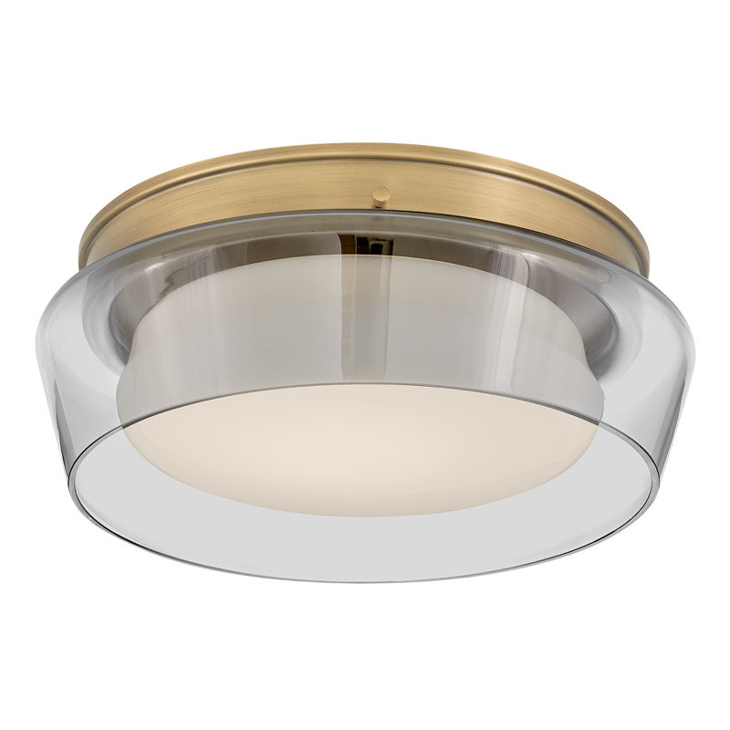 DEMI Flush Mount, Heritage Brass