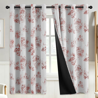 Christmas Dark Green Velvet Curtains Thermal Insulated Blackout 52Wx96L with Golden Xmas Tree, Drapes for Living Room Bedroom Winter Holiday Window Decor, Rod Pocket，2 Panels
