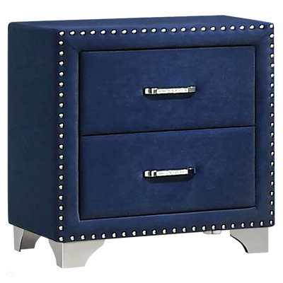 Table de chevet 2 tiroirs Pacific Blue