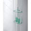 Porte de douche pliable sans cadre 36 po x 74,75 po aqua