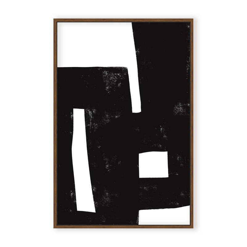 Abstract I Was Never There by  - Picture Frame Painting on Paper, 36" H x 24" W x 1.125" D, Framed Print, Black