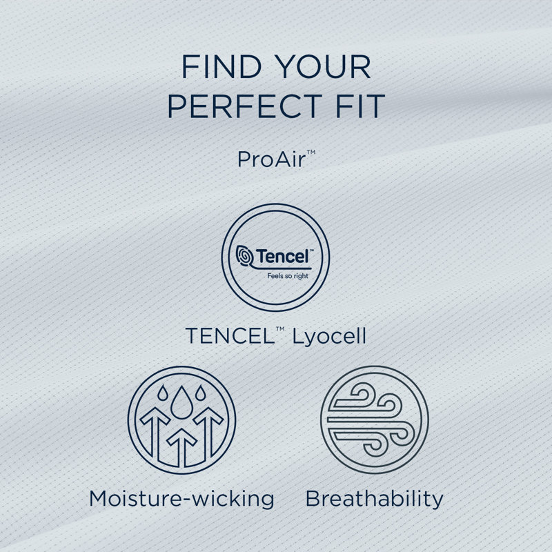 Tempur-ProAir Sheet Set, Queen Sheet Set + 1 Fitted Sheet + 2 Pillowcases, White