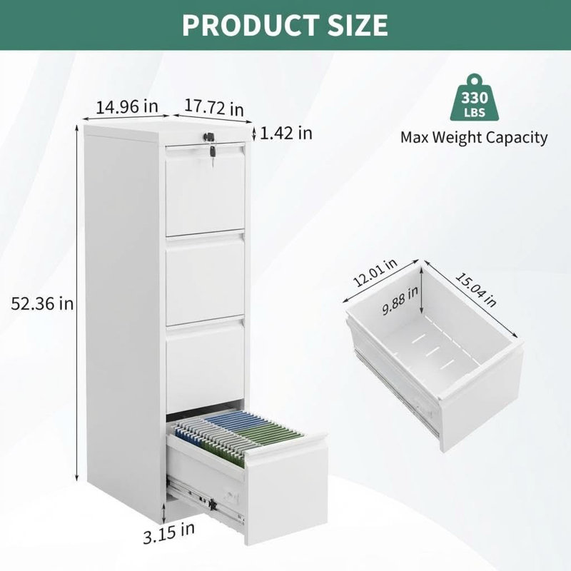 45 cm W Filing Cabinet
