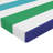 Ambesonne Striped Fitted Sheet 2-Pack Rainbow Pattern Multicolor