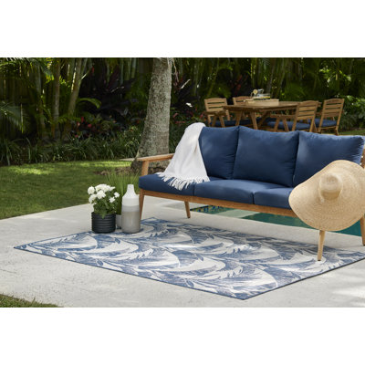 Tapis d'intérieur / extérieur bleu / gris Septimus